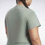 kvinner harmoni grønn 2X42N573 Reebok treningsnødvendige vektorgrafikk-t-skjorter (plus size) - Bilde 5