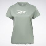 kvinner harmoni grønn 2X42N573 Reebok treningsnødvendige vektorgrafikk-t-skjorter (plus size) - Bilde 6