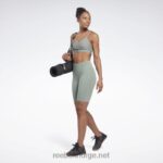 kvinner harmoni grønn 2X42N580 Reebok lux high-rise sykkelshorts - Bilde 2