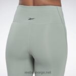 kvinner harmoni grønn 2X42N580 Reebok lux high-rise sykkelshorts - Bilde 5