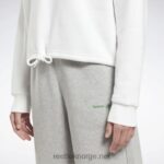 kvinner hvit 2X42N516 Reebok identitet fleece crew sweatshirt - Bilde 4