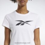 kvinner hvit 2X42N592 Reebok treningsnødvendige vektorgrafikk-t-skjorter - Bilde 4