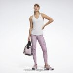 kvinner hvit 2X42N622 Reebok treningsklar tanktop med mesh-rygg - Bilde 2
