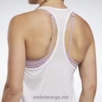 kvinner hvit 2X42N622 Reebok treningsklar tanktop med mesh-rygg - Bilde 5