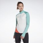 kvinner hvit 2X42N702 Reebok løpegenser med kvart glidelås