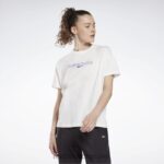 kvinner hvit 2X42N727 Reebok merke t-skjorte