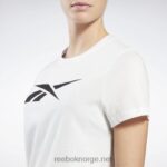 kvinner hvit 2X42N800 Reebok treningsnødvendige vektorgrafikk-t-skjorter - Bilde 4