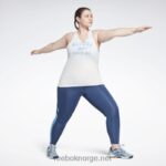 kvinner hvit 2X42N814 Reebok treningsklar supermium tanktopp med stor logo (plus size) - Bilde 2