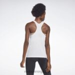 kvinner hvit 2X42N914 Reebok treningsklar supermium tanktopp med stor logo - Bilde 4
