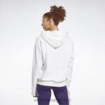 kvinner hvit svart 2X42N989 Reebok identitetslogo hettegenser i fransk frotté - Bilde 3