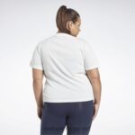 kvinner hvit/vektorblå 2X42N641 Reebok identitet t-skjorte (plus size) - Bilde 3