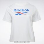 kvinner hvit/vektorblå 2X42N641 Reebok identitet t-skjorte (plus size) - Bilde 6