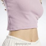 kvinner infundert syrin 2X42N560 Reebok klassiske cropped ribbet tank topp - Bilde 6