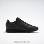 kvinner kjerne svart/ren grå 5 2X42N103 Reebok klassiske skinnsko - Bilde 2