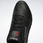 kvinner kjerne svart/ren grå 5 2X42N103 Reebok klassiske skinnsko - Bilde 8