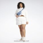 kvinner kritt 2X42N869 Reebok klassiske varsity-ribbeshorts (plus size) - Bilde 2