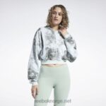 kvinner lett salvie 2X42N841 Reebok klassiske genser med skysprut med glidelås