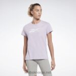 kvinner lilla oase 2X42N528 Reebok treningsnødvendige vektorgrafikk-t-skjorter