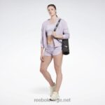 kvinner lilla oase 2X42N569 Reebok identitet fransk frotté shorts - Bilde 2