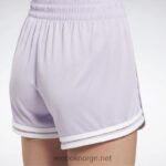 kvinner lilla oase 2X42N632 Reebok treningsklare høyhusshorts - Bilde 5