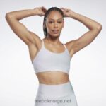 kvinner lilla oase 2X42N726 Reebok yoga strappy sports-bh