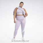 kvinner lilla oase 2X42N731 Reebok treningsklare vektorleggings (plus size) - Bilde 2