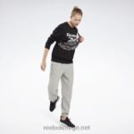 kvinner middels grå lyng 2X42N358 Reebok identitet fleece joggere - Bilde 2
