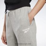 kvinner middels grå lyng 2X42N358 Reebok identitet fleece joggere - Bilde 6
