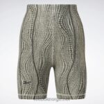 kvinner moderne beige 2X42N719 Reebok cardi b leggingshorts med høy midje - Bilde 9