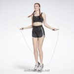 kvinner nattsvart 2X42N412 Reebok treningsklare høyhusshorts - Bilde 2