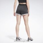 kvinner nattsvart 2X42N412 Reebok treningsklare høyhusshorts - Bilde 3