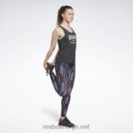 kvinner nattsvart 2X42N447 Reebok treningsklar supremium grafisk tank-topp - Bilde 3