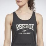 kvinner nattsvart 2X42N447 Reebok treningsklar supremium grafisk tank-topp - Bilde 5
