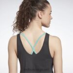 kvinner nattsvart 2X42N447 Reebok treningsklar supremium grafisk tank-topp - Bilde 6