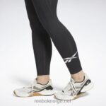 kvinner nattsvart 2X42N449 Reebok treningsklare vektorleggings - Bilde 4