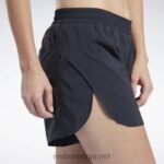 kvinner nattsvart 2X42N505 Reebok løpeshorts - Bilde 7