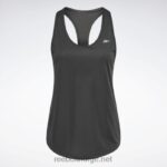 kvinner nattsvart 2X42N519 Reebok treningsklar tanktop med mesh-rygg - Bilde 6