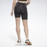 kvinner nattsvart 2X42N531 Reebok treningsklare polyshorts - Bilde 3