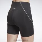 kvinner nattsvart 2X42N531 Reebok treningsklare polyshorts - Bilde 5
