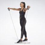 kvinner nattsvart 2X42N570 Reebok treningsklare bukseprogram leggings - Bilde 2