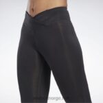 kvinner nattsvart 2X42N570 Reebok treningsklare bukseprogram leggings - Bilde 5