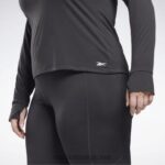 kvinner nattsvart 2X42N674 Reebok treningsklar supremium langermet t-skjorte (plus size) - Bilde 4