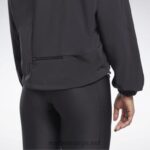 kvinner nattsvart 2X42N742 Reebok løpende vevd jakke - Bilde 4