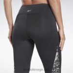 kvinner nattsvart 2X42N842 Reebok moderne safari-leggings - Bilde 5