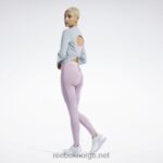 kvinner ren grå 3 2X42N619 Reebok classics naturlig fargestoff ribbet langermet sjal skjorte - Bilde 3