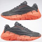 kvinner ren grå 6/ren grå 7/oransje bluss 2X42N219 Reebok zig kinetica 2.5 sko - Bilde 3
