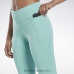 kvinner semi klassisk blågrønn 2X42N442 Reebok lux leggings - Bilde 4
