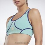 kvinner semi klassisk blågrønn 2X42N635 Reebok les mills colorblock bh - Bilde 4