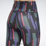 kvinner semi stolt rosa 2X42N539 Reebok myt allover print tights - Bilde 5