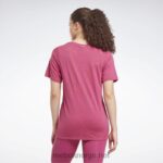 kvinner semi stolt rosa 2X42N871 Reebok utbrent t-skjorte - Bilde 3